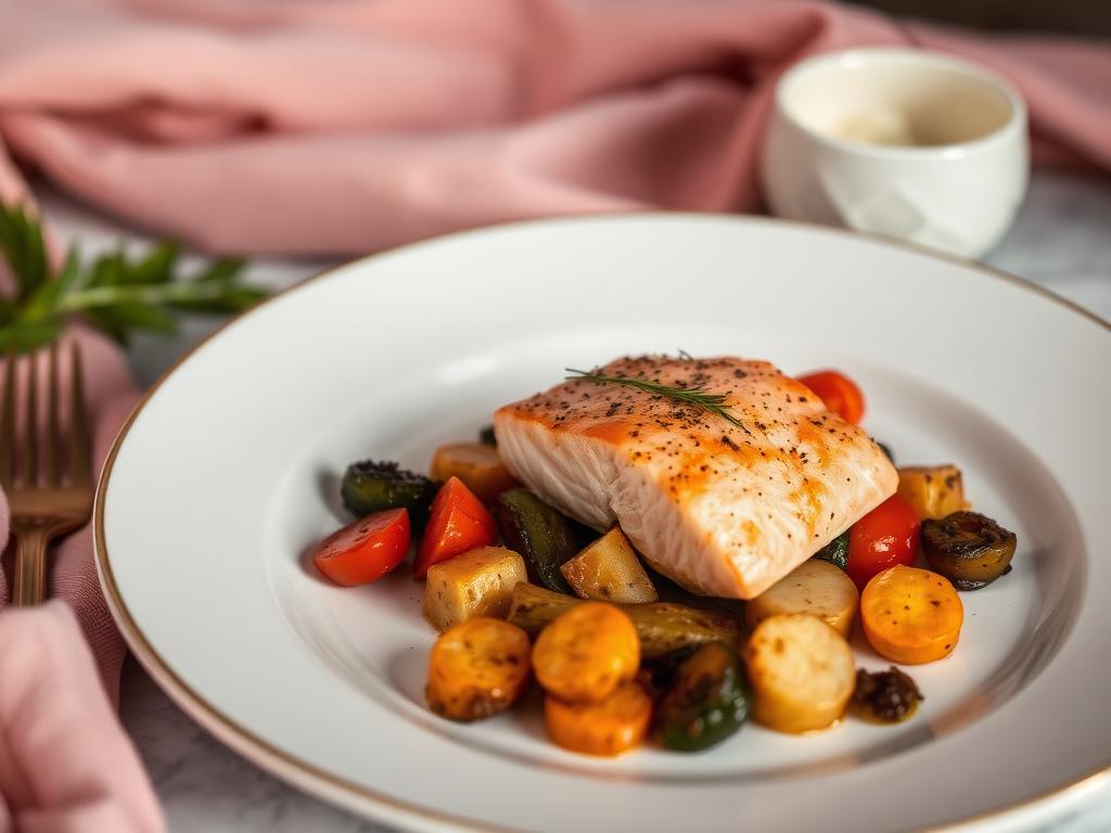 Garlic Butter Salmon & Asparagus